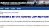 Referee Communication Forum